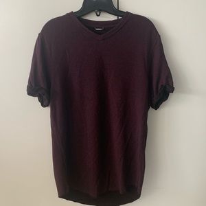 KIT AND ACE BRUSHED COTTON V NECK T-SHIRT